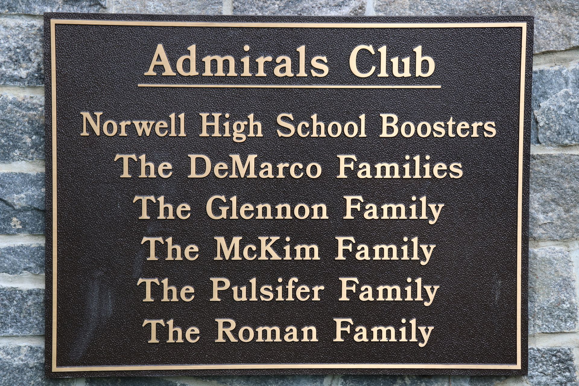 Custom bronze plaques