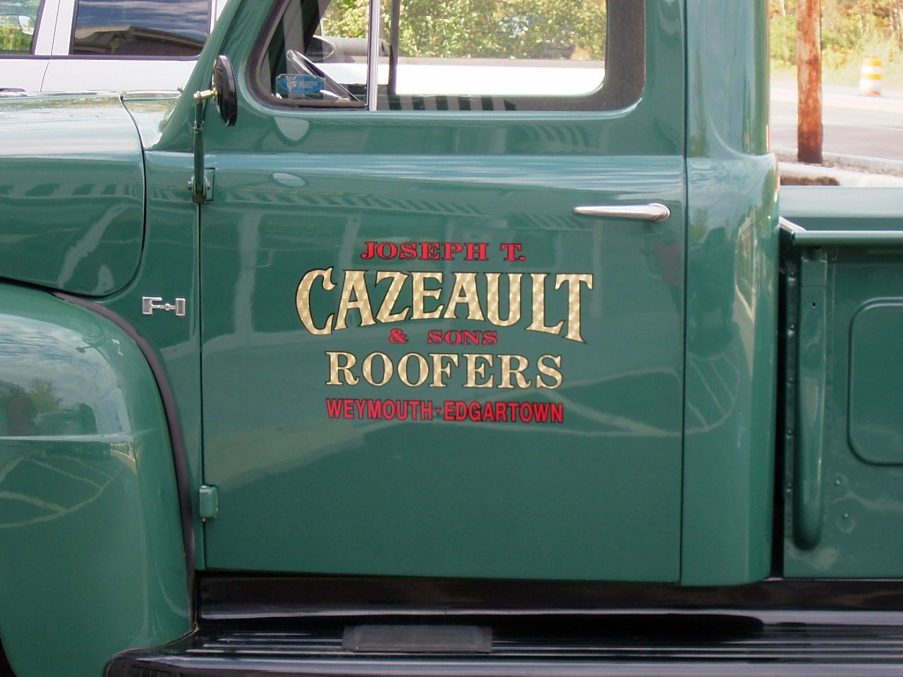 old style truck lettering