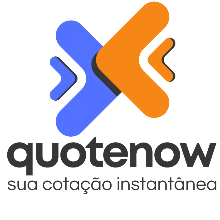 O logotipo do lognaut é azul e laranja em um fundo branco