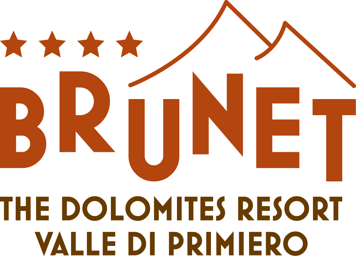Il logo di brunet the dolomiti resort valle di primiero