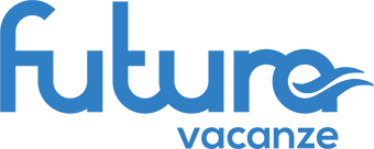 Un logo bianco e blu per le future vacanze