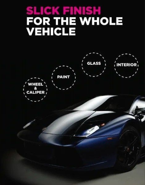 Slick finish for the whole vehicle poster with a blue sports car