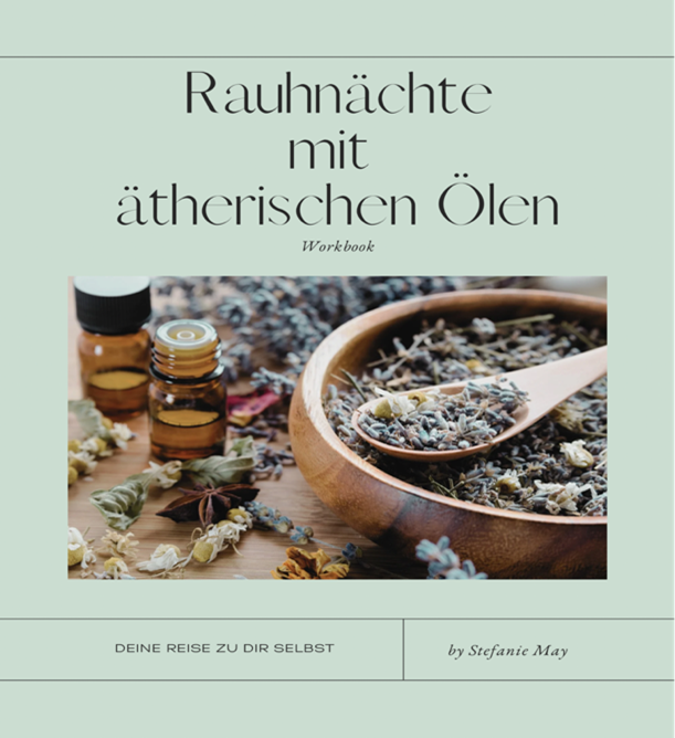 A book titled rauhnachte mit atherischen olen