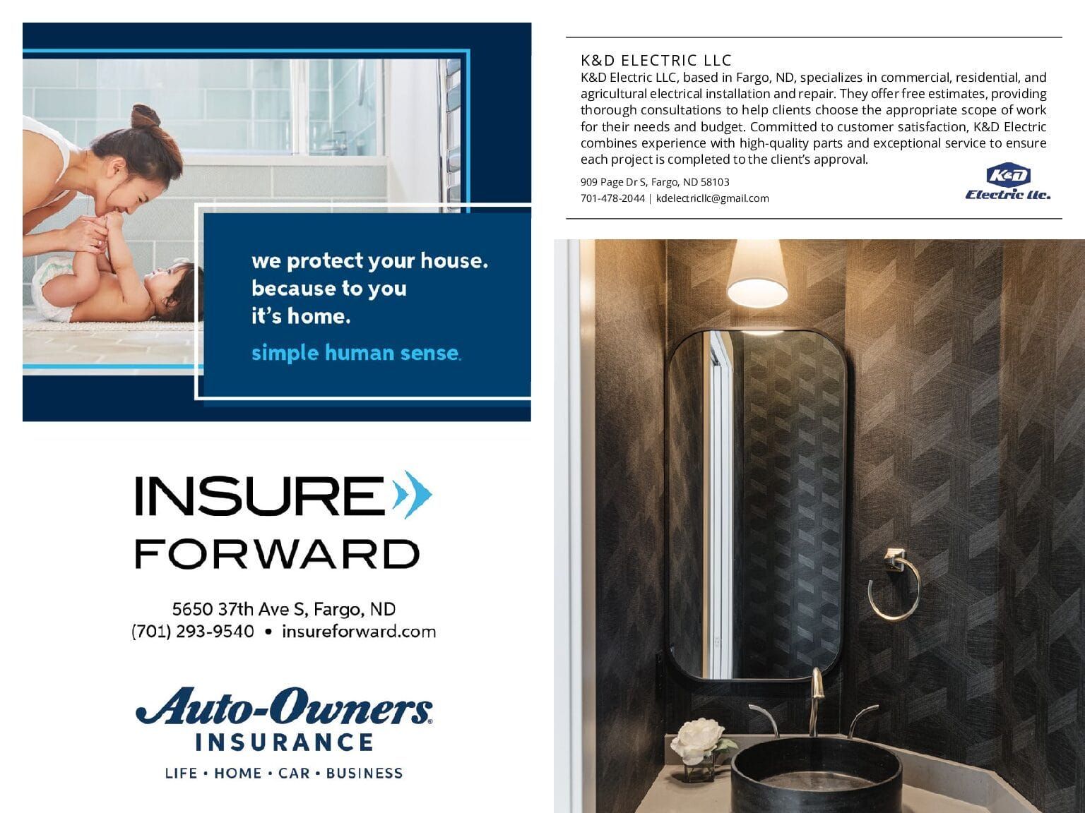 Woman with baby near text: 