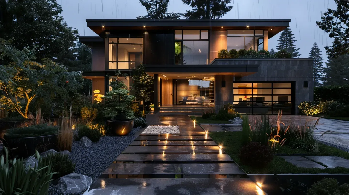 Outdoor Lighting Metro Vancouver BC specialists providing backyard patio LEDs, residential garden fixtures, driveway spotlights, pathway illumination, decorative bistro string lighting, architectural uplights, and professional commercial outdoor lighting systems.