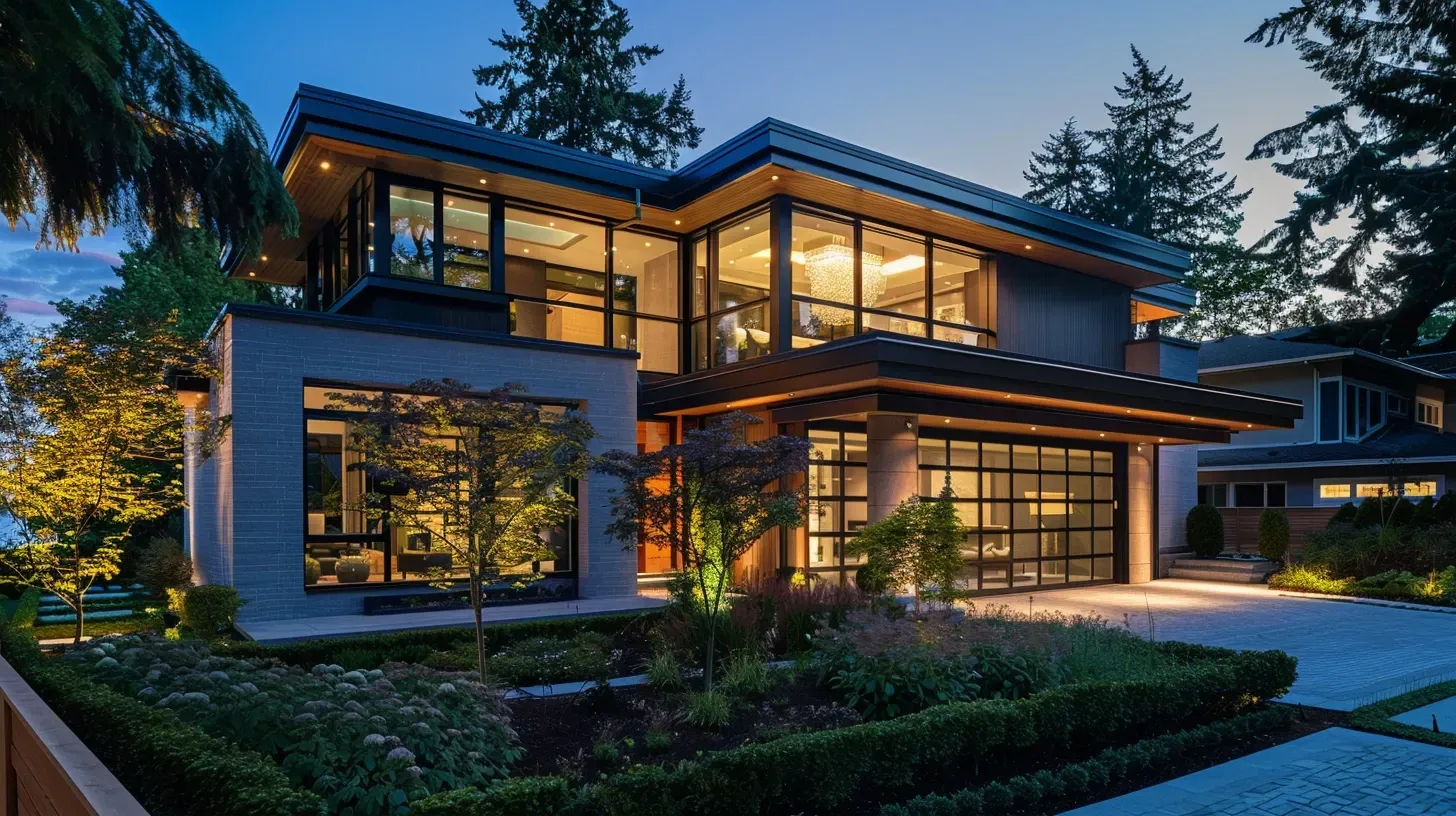 Aggressive Architectural Lighting Vancouver BC providers specializing in residential facade wall wash fixtures, backyard patio LED accents, driveway illumination, decorative architectural uplights, pathway lighting, and professional commercial architectural exterior LED upgrades.