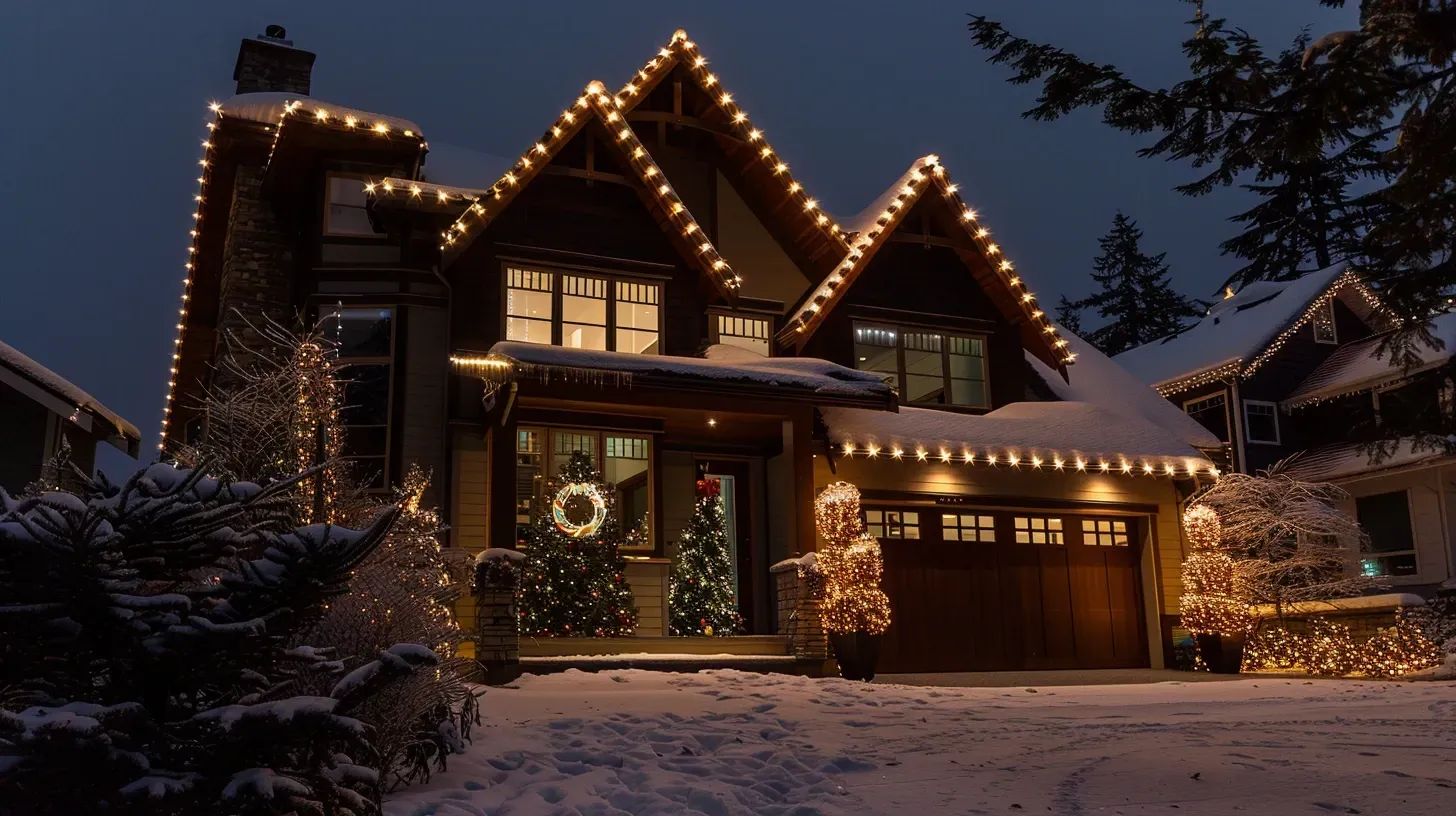 Premium Christmas and Holiday Lighting Vancouver BC providers specializing in residential backyard festive lights, roofline LED installations, patio decorations, driveway holiday spotlights, garden tree wrapping, commercial holiday displays, and full outdoor seasonal illumination.