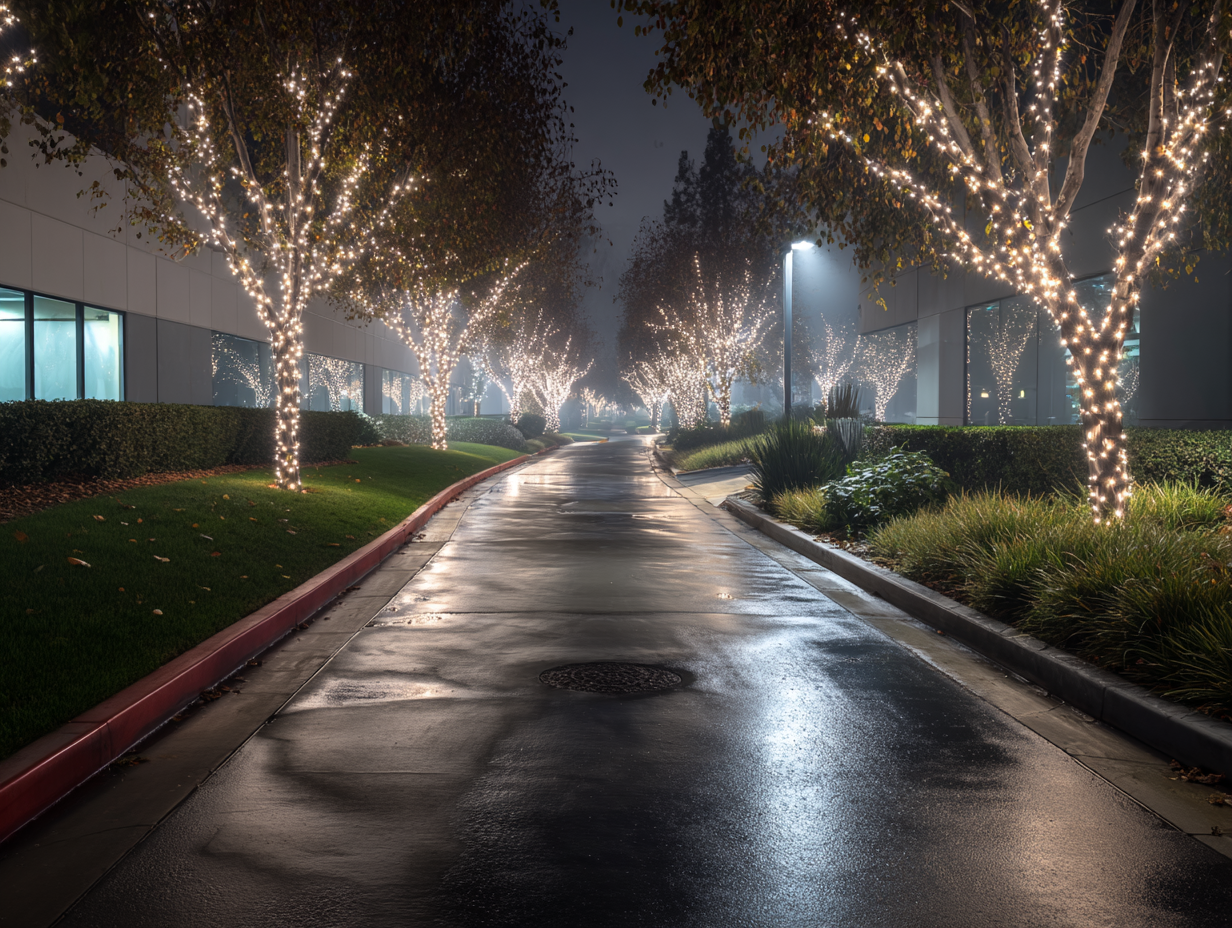 Vancouver Christmas lighting professional holiday installation services for rooflines, patios, trees, and pathways, festive displays for homes and businesses. Holiday lighting Vancouver provides durable, safe, weatherproof LED Christmas lights installed by professionals.