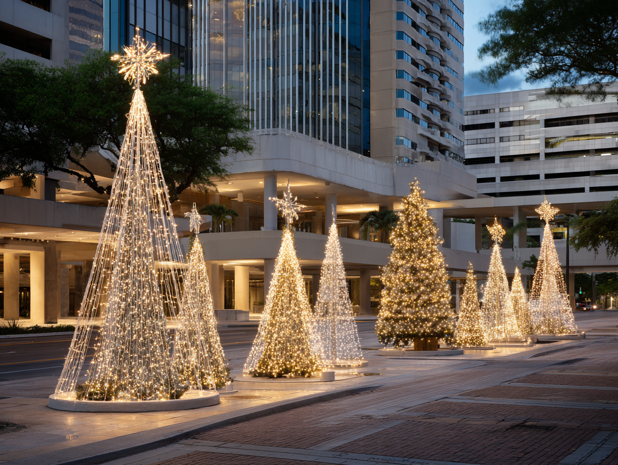 Professional Vancouver holiday lighting installation for Christmas LED rooflines, patios, and trees, creating festive displays across homes and businesses. Christmas lighting installation Vancouver services provide durable, weatherproof, safe professional holiday lighting solutions.