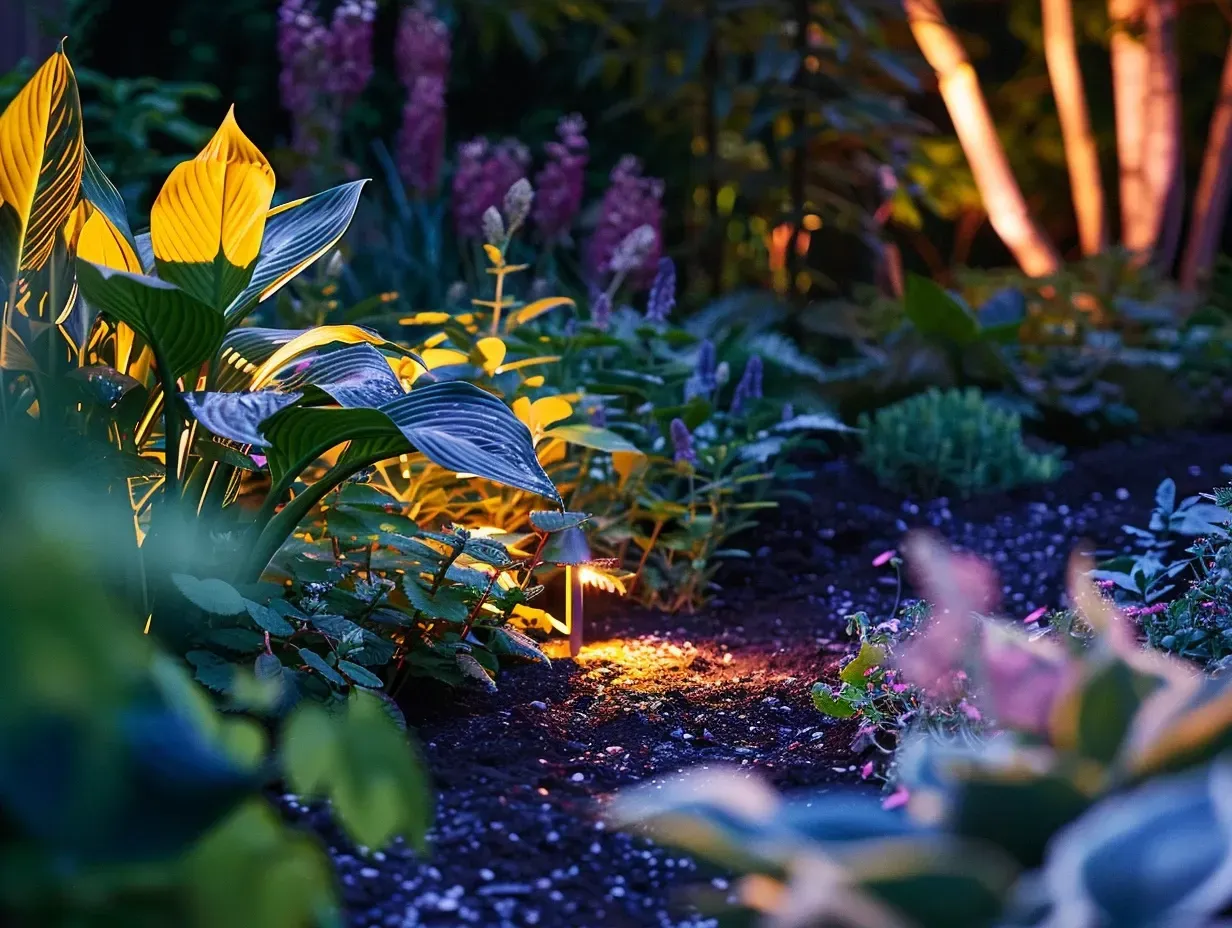 Premium Garden Lighting Vancouver BC contractors delivering backyard patio LED systems, residential garden illumination, driveway floodlights, pathway fixtures, decorative bistro strings, architectural uplights, and advanced commercial garden lighting installations.