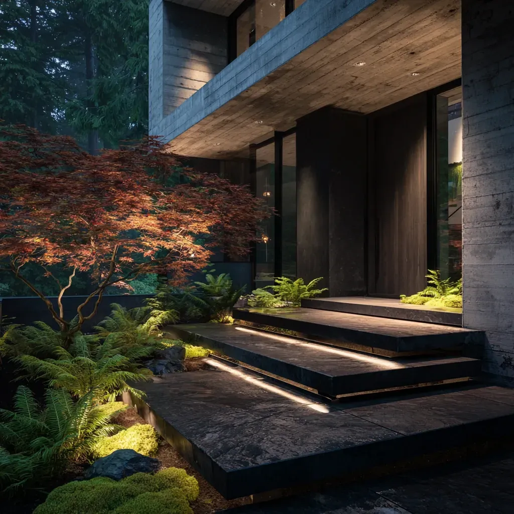 Outdoor Lighting Metro Vancouver BC services delivering backyard patio LEDs, residential garden fixtures, driveway spotlights, pathway illumination, decorative bistro strings, architectural facade uplights, and professional commercial exterior outdoor lighting.