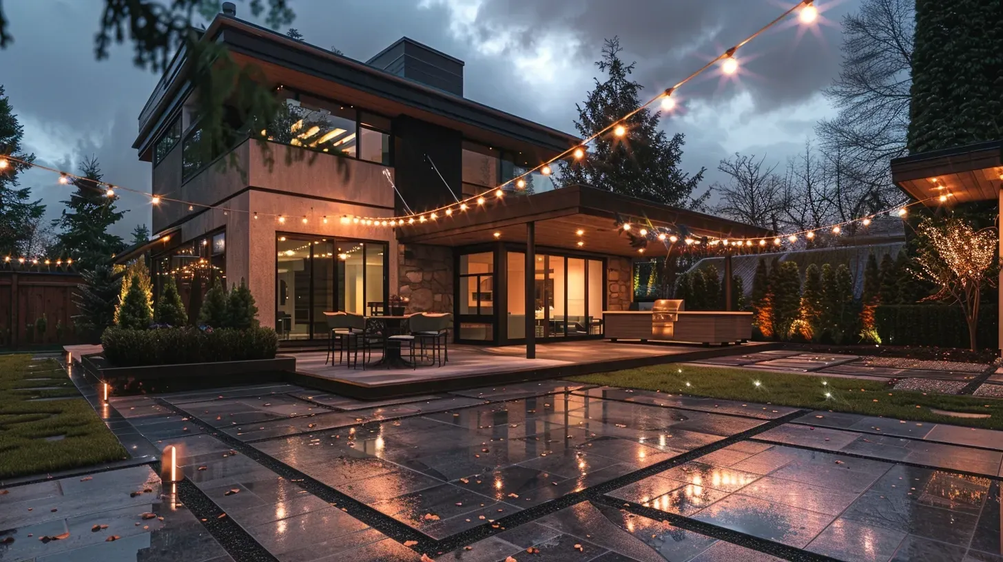 Professional Landscape Lighting Vancouver Moonlit contractors delivering residential backyard lighting, patio LED accent fixtures, decorative garden spotlights, pathway illumination, retaining wall uplighting, architectural facade wash lighting, driveway security floodlights, commercial outdoor LED upgrades, and modern exterior lighting installation across Vancouver and Metro Vancouver.