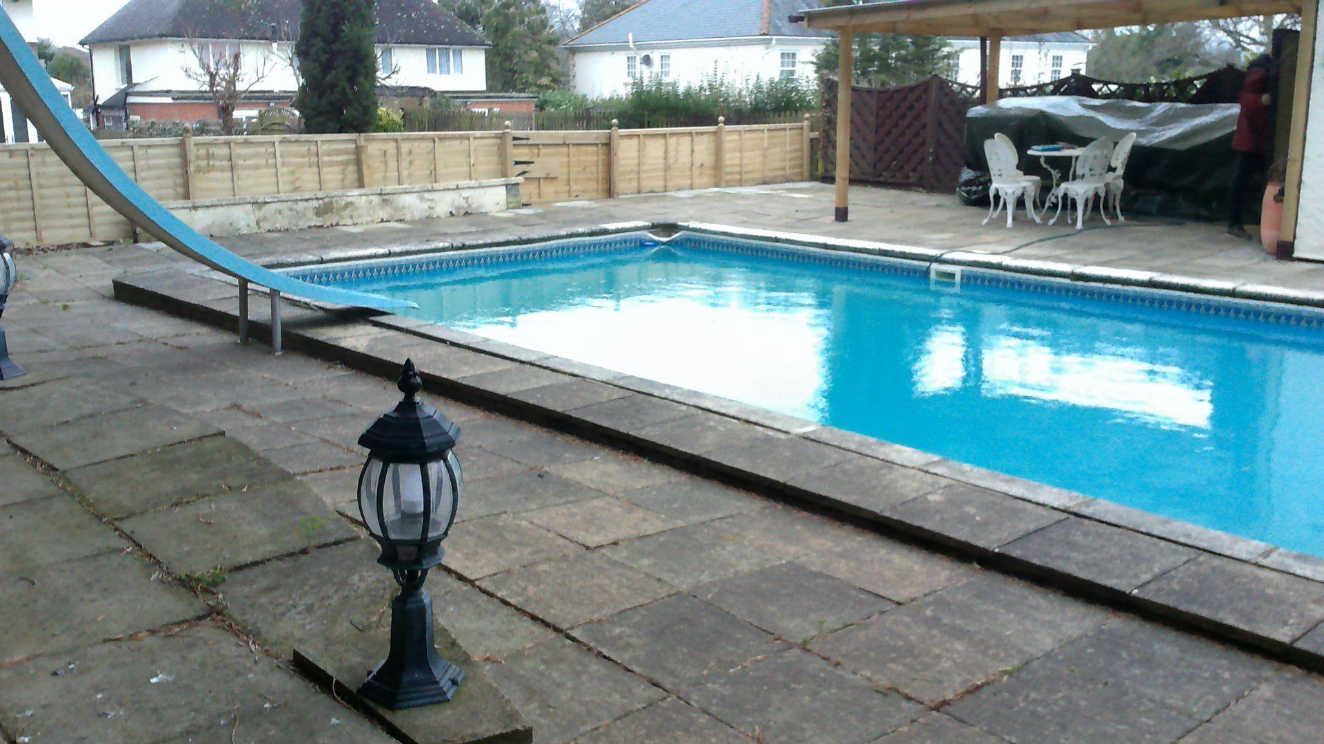 pool area before