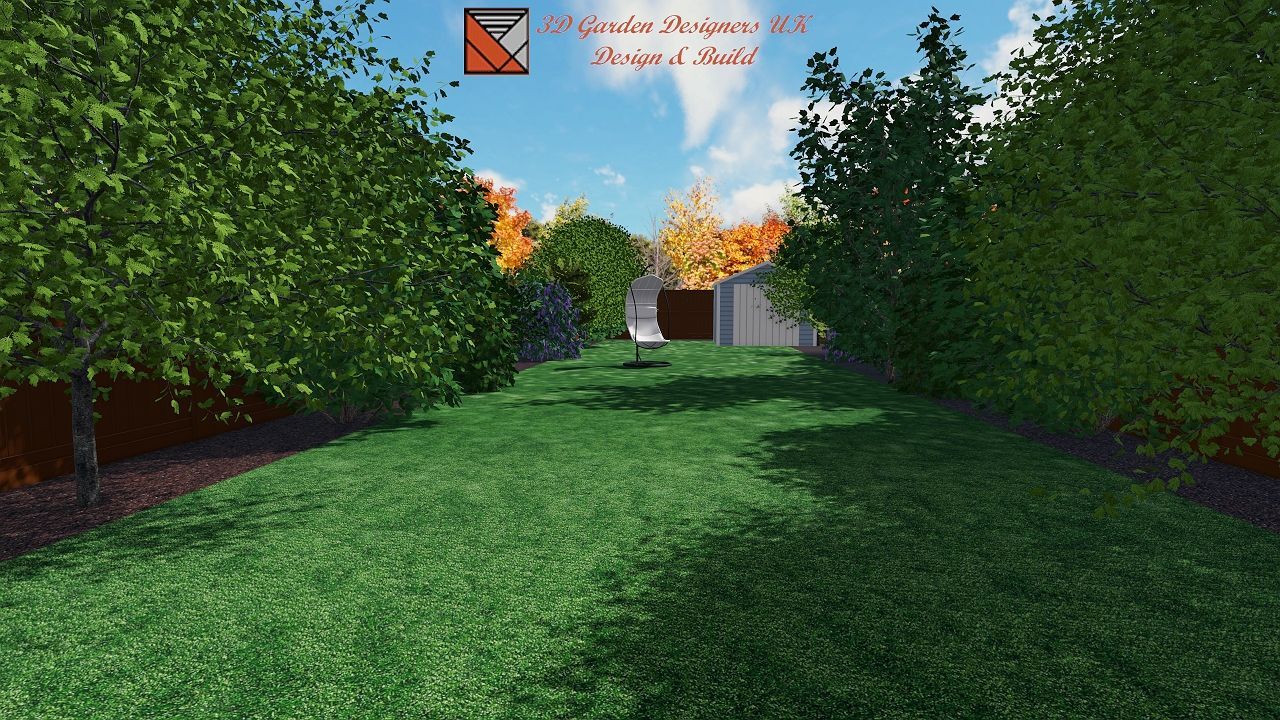 A computer generated image of a lush green lawn