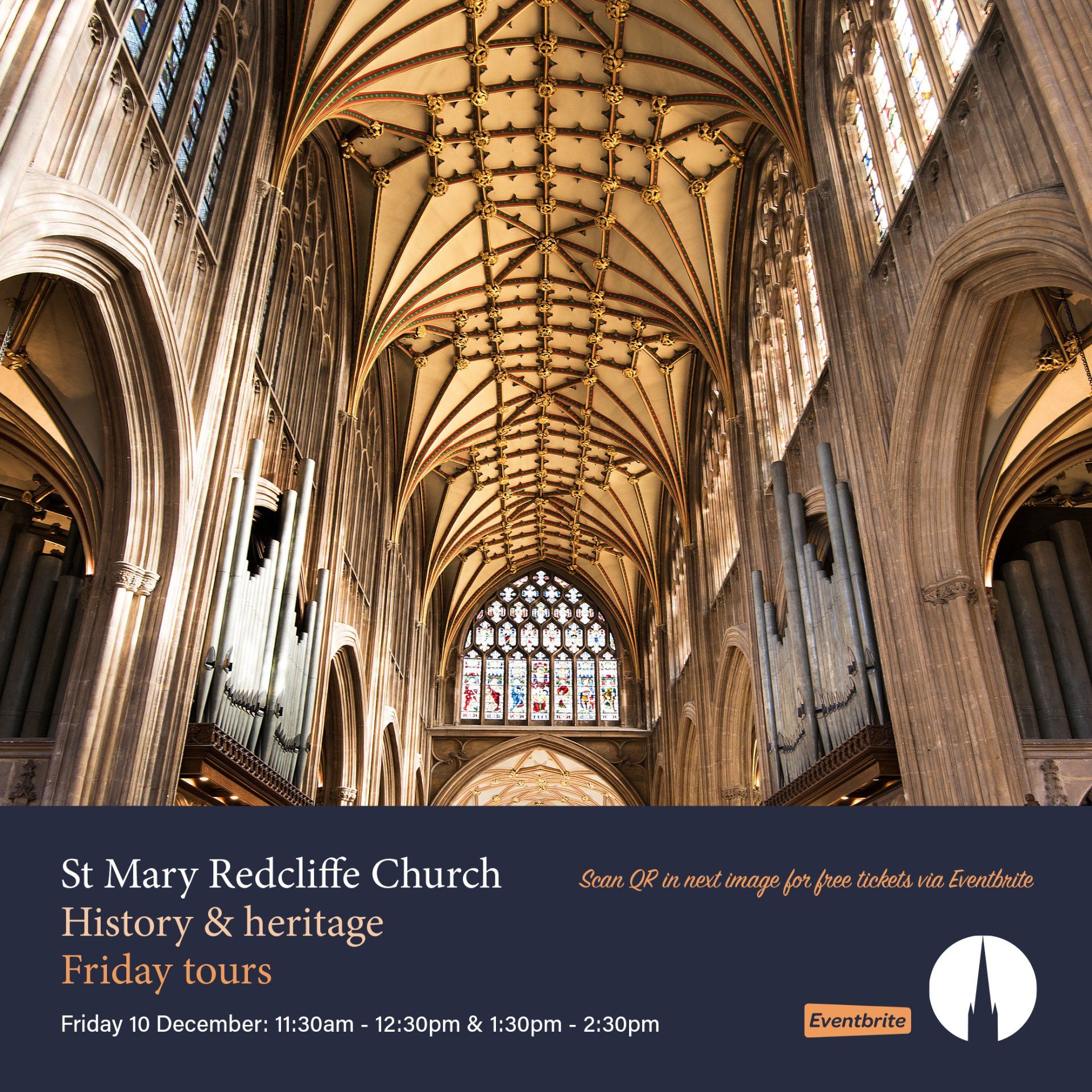 A view of the interior of St Mary Redcliffe Church