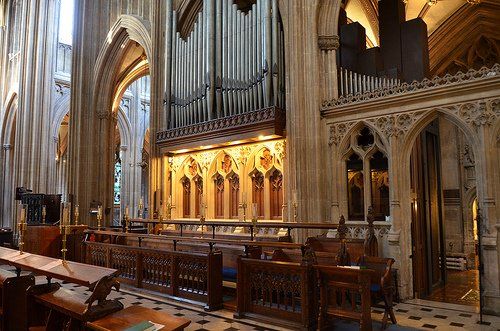The chancel and organ at St Mary Redcliffe Church