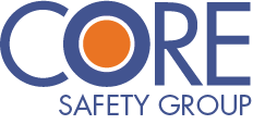 The core safety group logo is blue and orange.