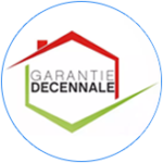 Un logo pour une société appelée garantie décennale.