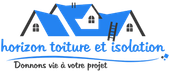 Logo bleu horizon toiture -  Isolation Reims