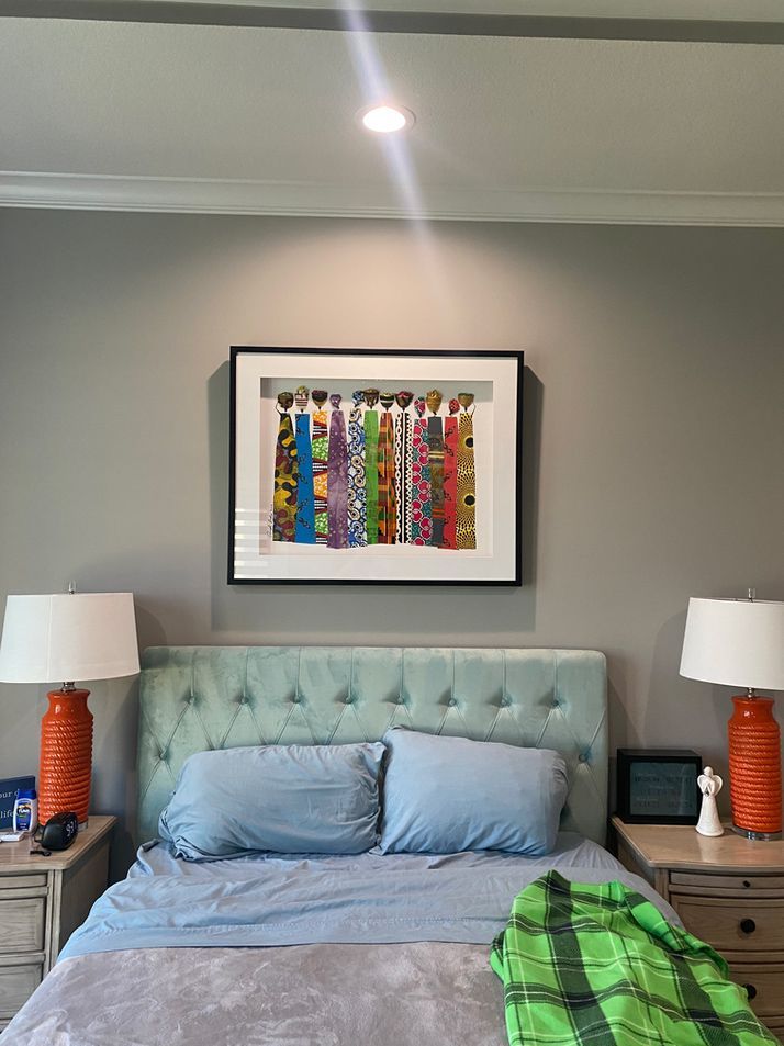 Artwork Displayed in Bedroom — Leavenworth, KS — Ready Set Hang