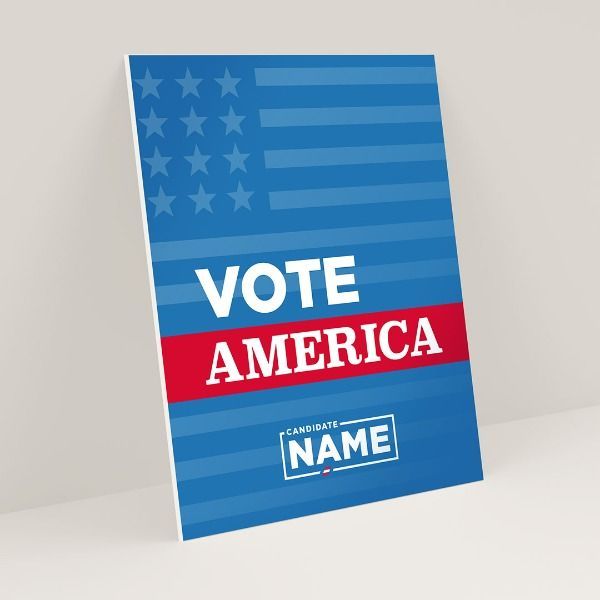 a poster that says vote america on it