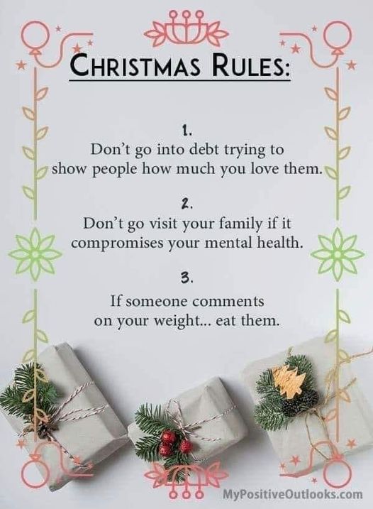 AJR Counselling & Coaching Christmas Rules