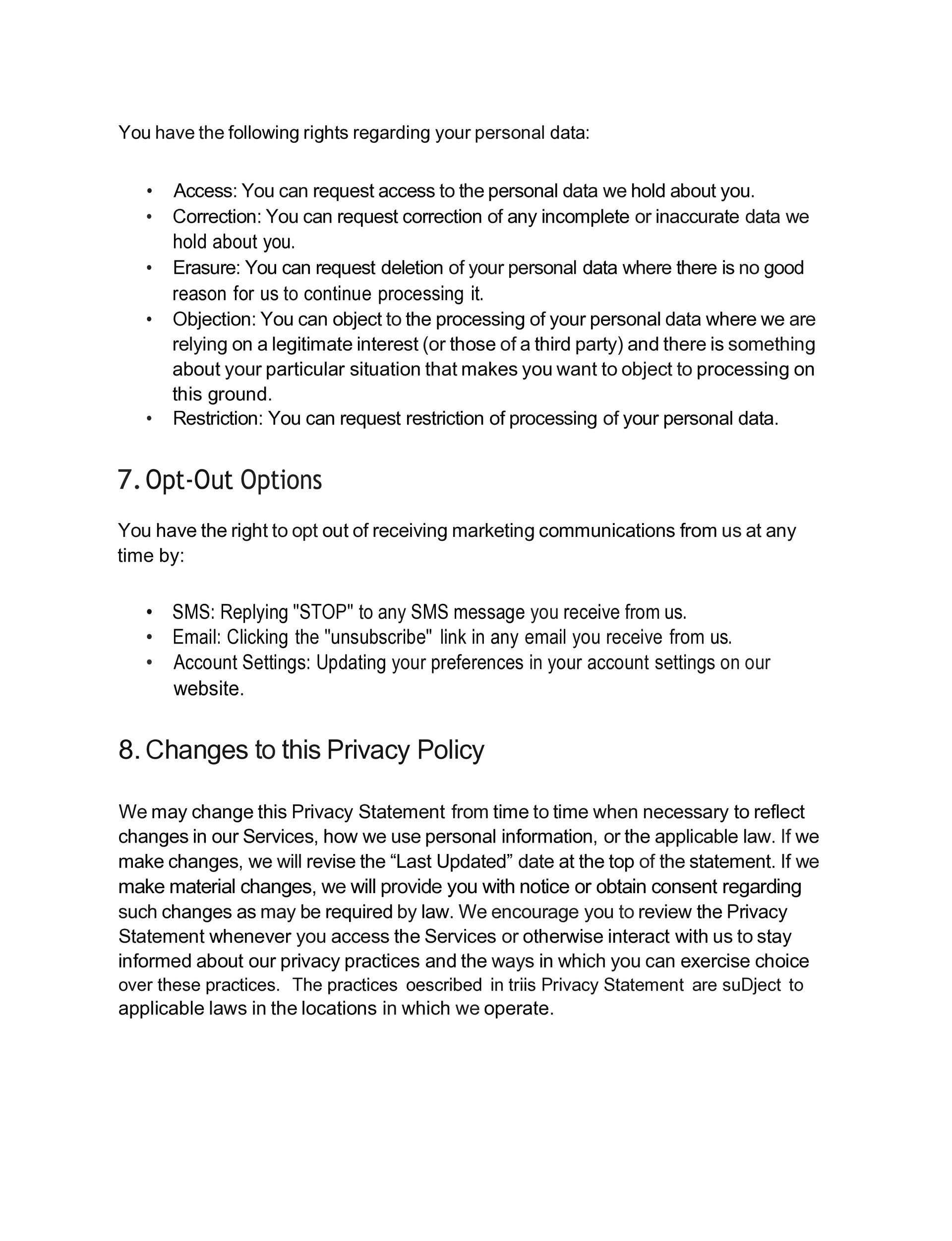 A white sheet of paper with a lot of text