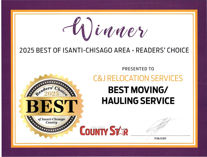 Award - C & J Relocation Services, LLC