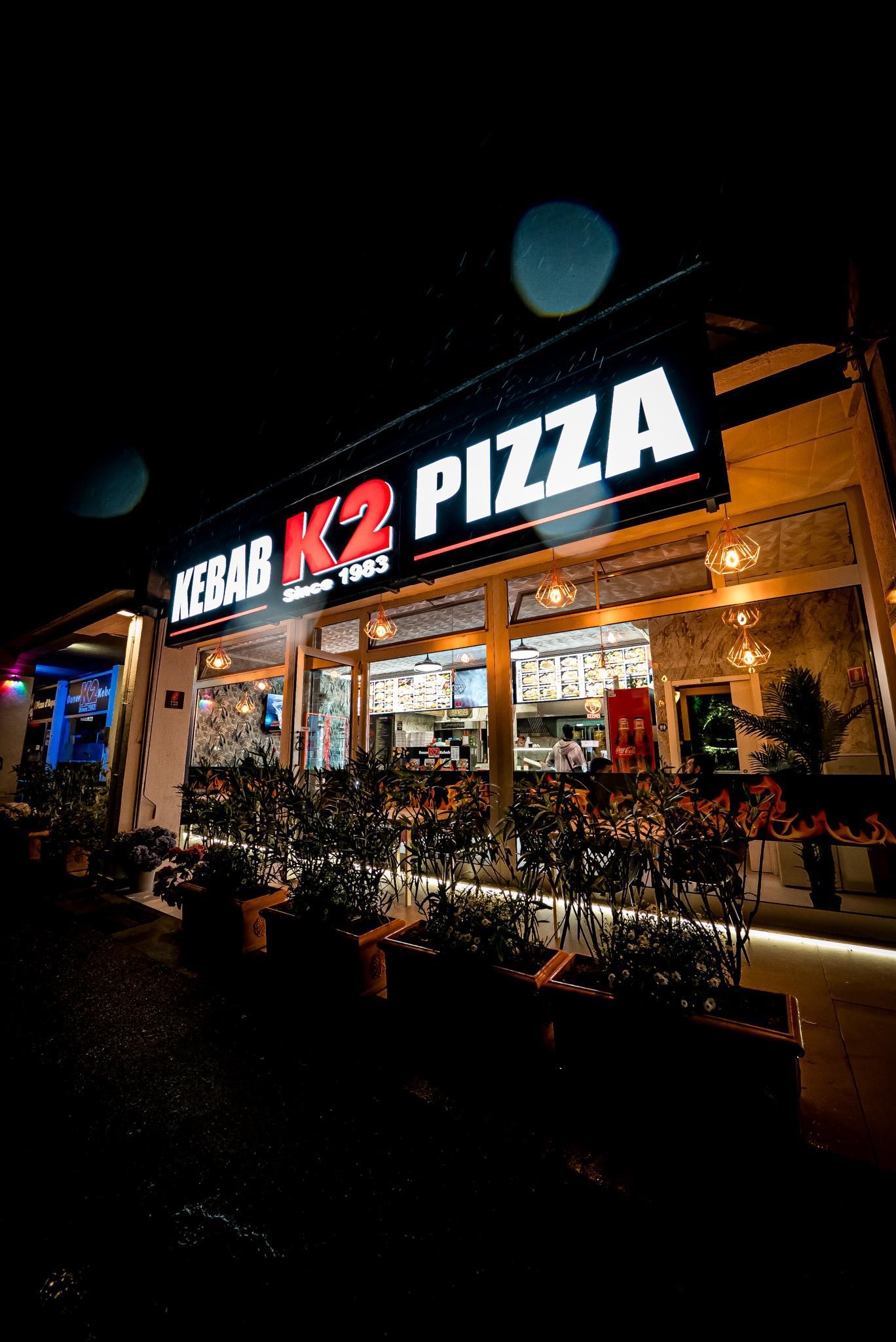 K2 Since 1983 KEBAB e PIZZA TACOS CHICKEN