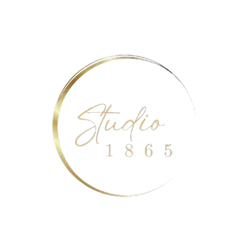 Gold circle logo with 