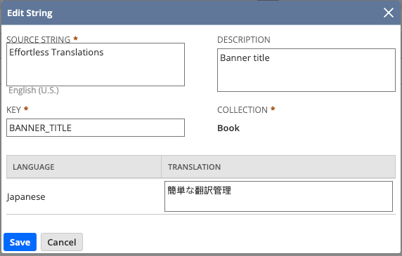 Edit String dialog, displaying source text 