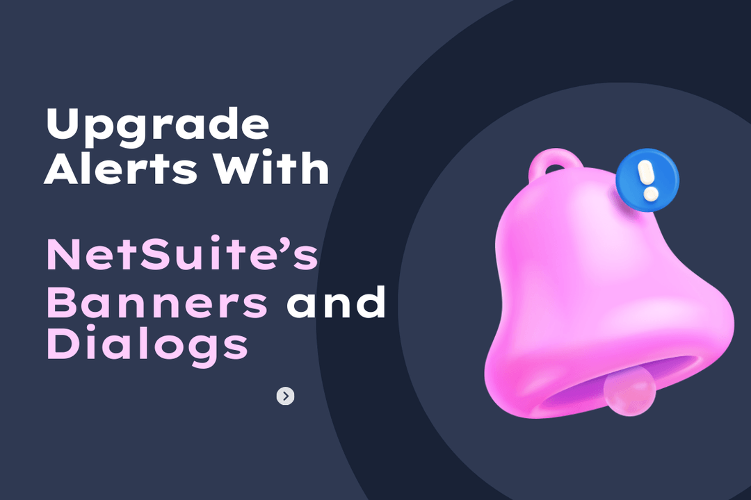Pink bell with a blue notification badge next to text: 