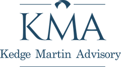 Kma kedge martin advisory logo on a white background