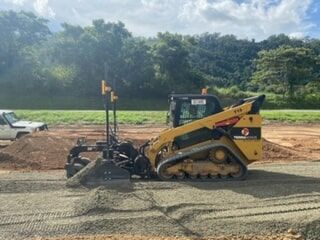 A Bulldozer Is Sitting on Top of A Dirt Field — Terranovus Earthworks & Plant Hire in Cairns, QLD