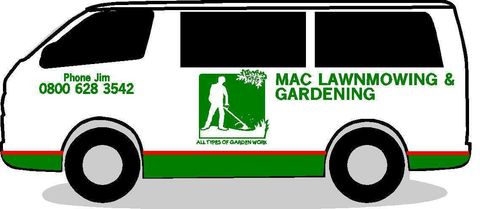 Van used for lawn cutting in Auckland