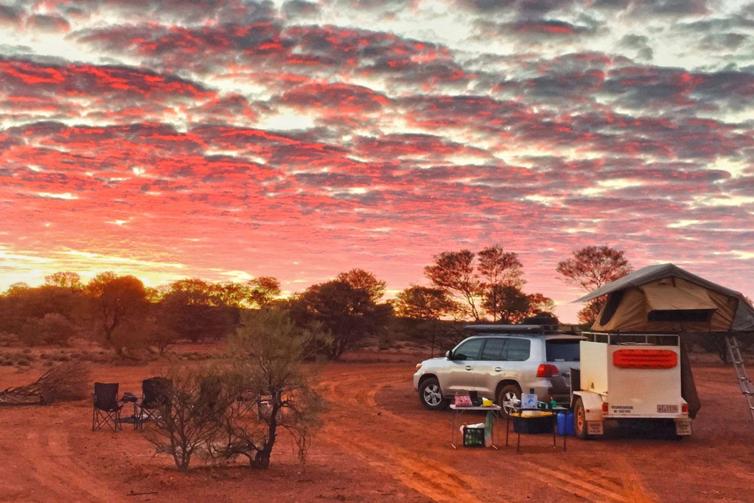 Camping in Outback Australia