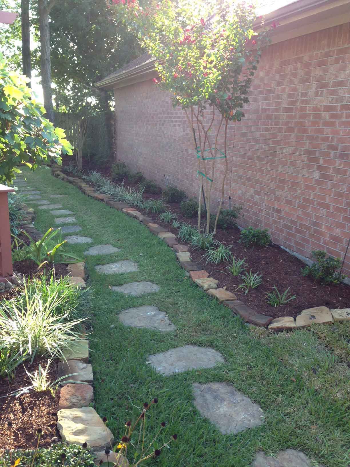 Stone Walkway — Houston, TX — B.E Lawn Services
