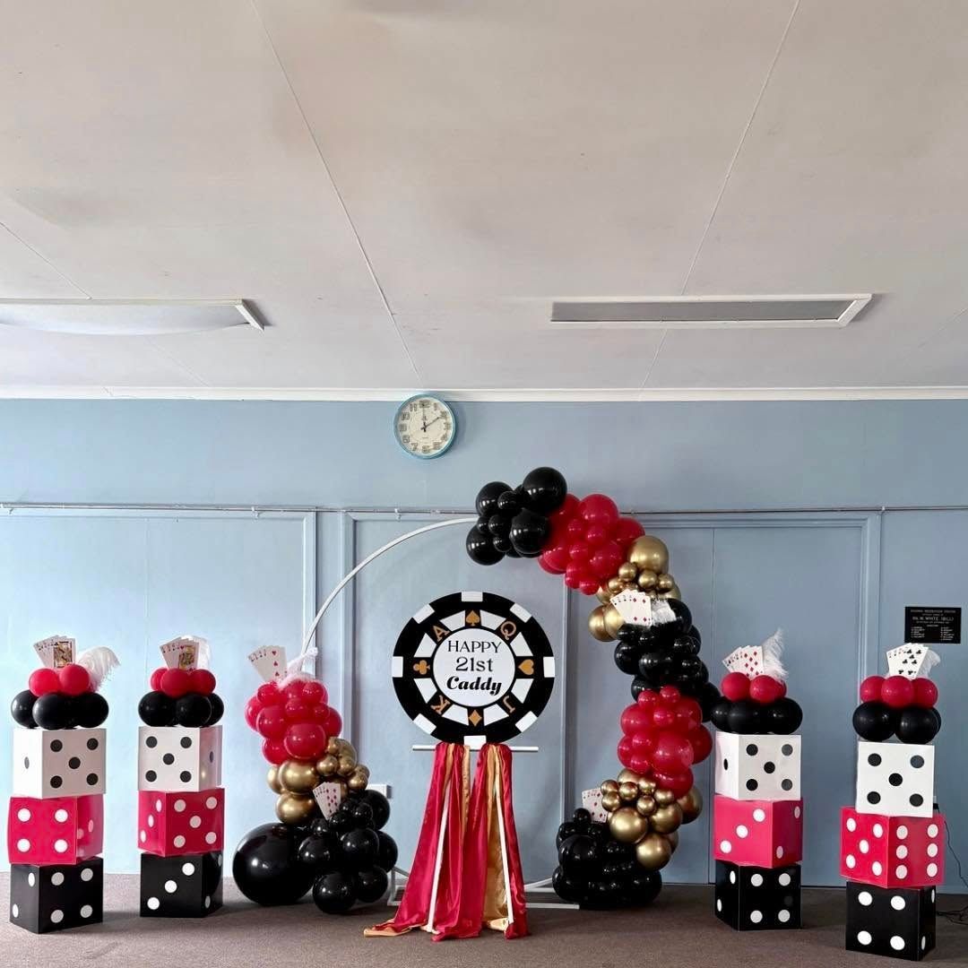 Casino-themed Balloon Decorations — Creative Events Innisfail in Innisfail, QLD