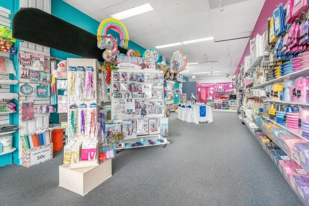 Interior of a Party Supply Store With Colorful Decorations — Creative Events Innisfail in Babinda, QLD