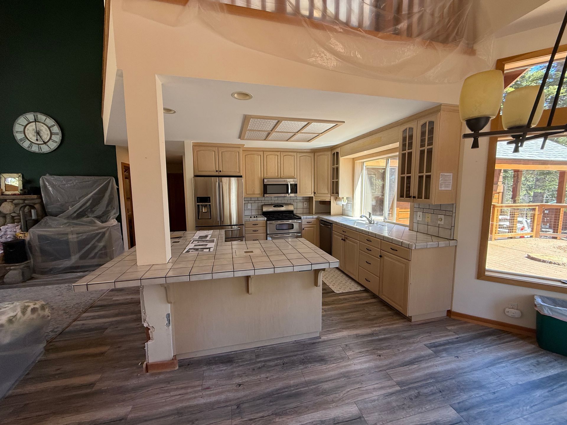 Before photo of a complete kitchen remodel