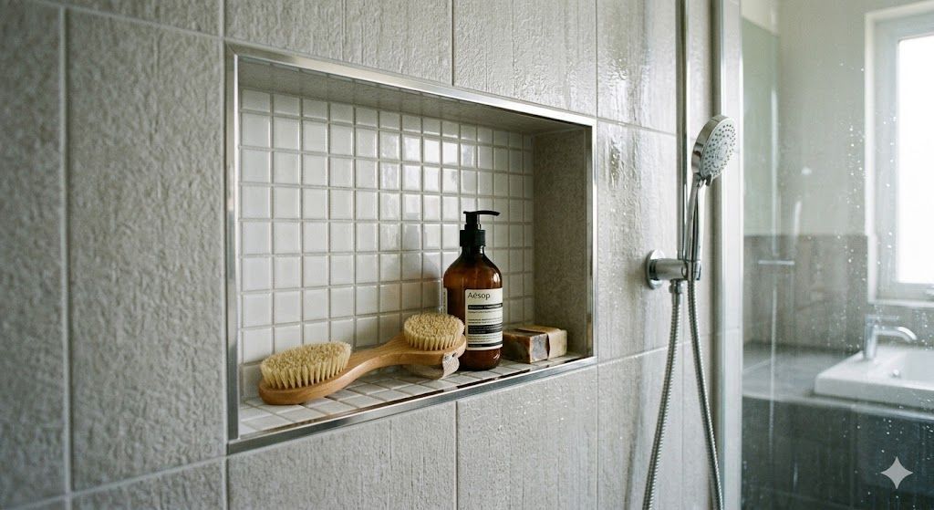custom shower niche