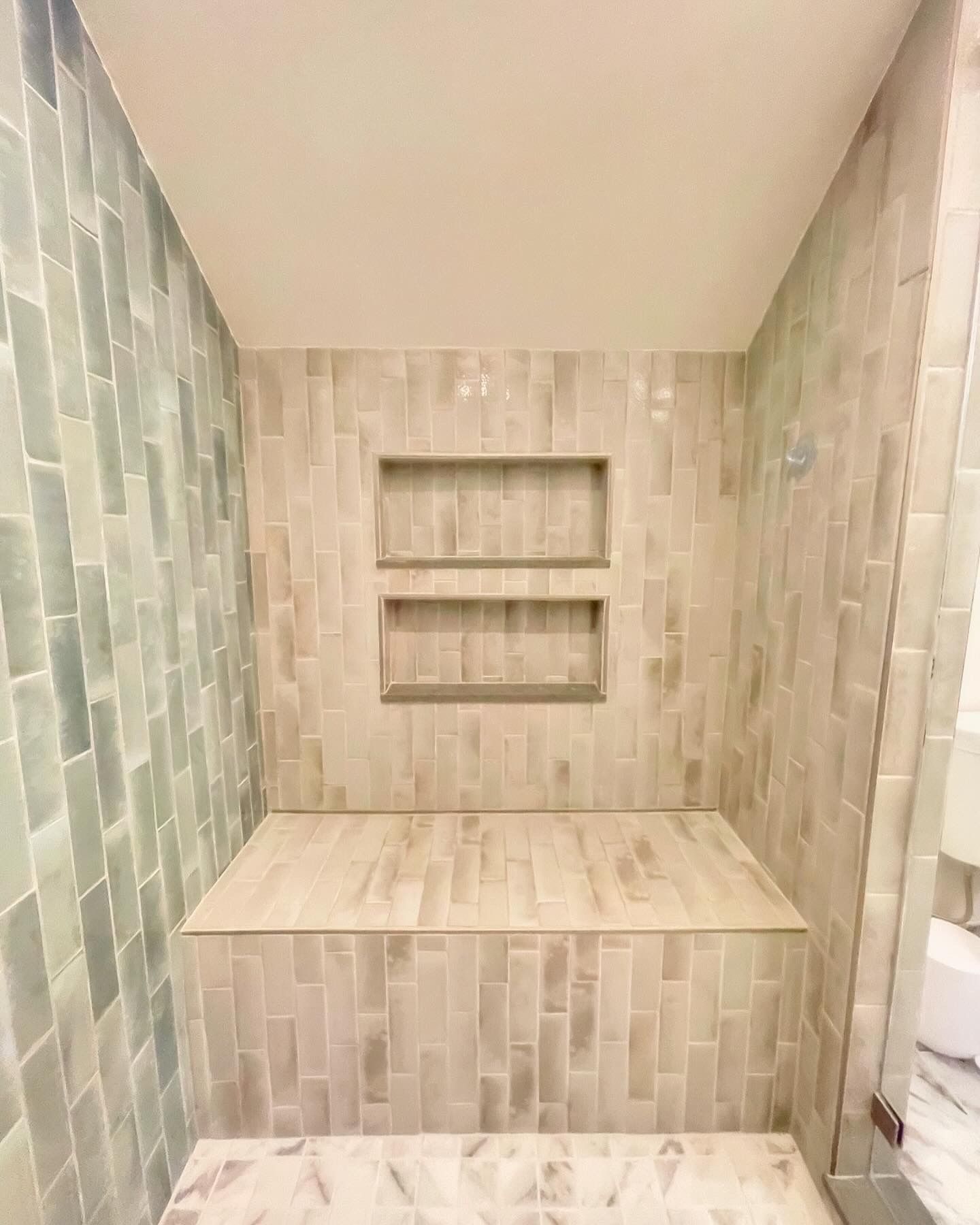 custom shower niche