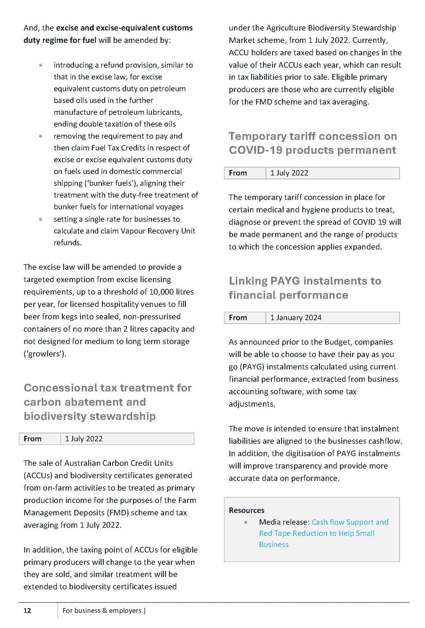 Text Document Detailing Tariff Concessions, Initiatives, and Financial Performance — Wright Partners in Dubbo, NSW