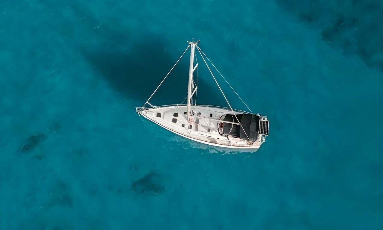 Sailboat on Bright Turquoise Water — Wright Partners in Dubbo, NSW