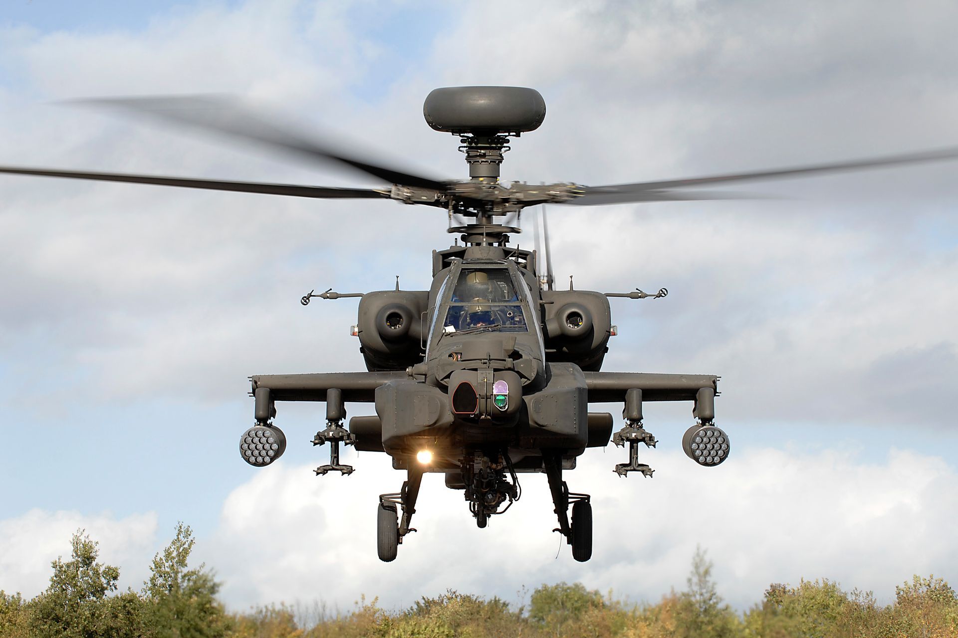 Hughes/McDonnell Douglas AH-64 Apache helicopter.