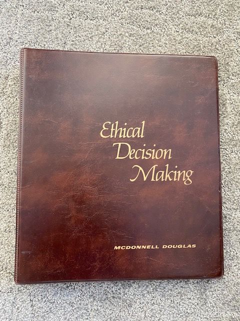 Outside of ethical decision making binder