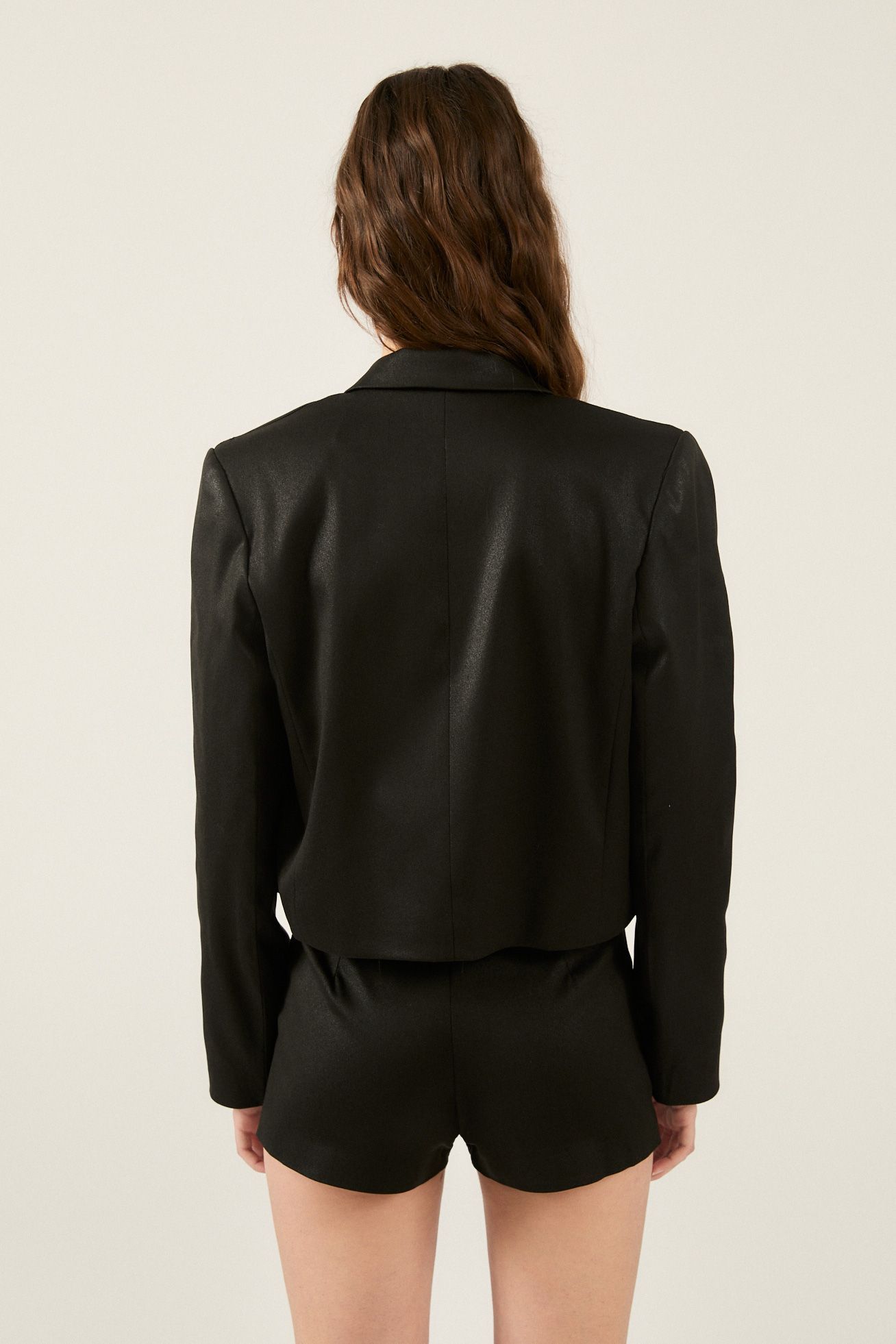 Blazer corto negro
