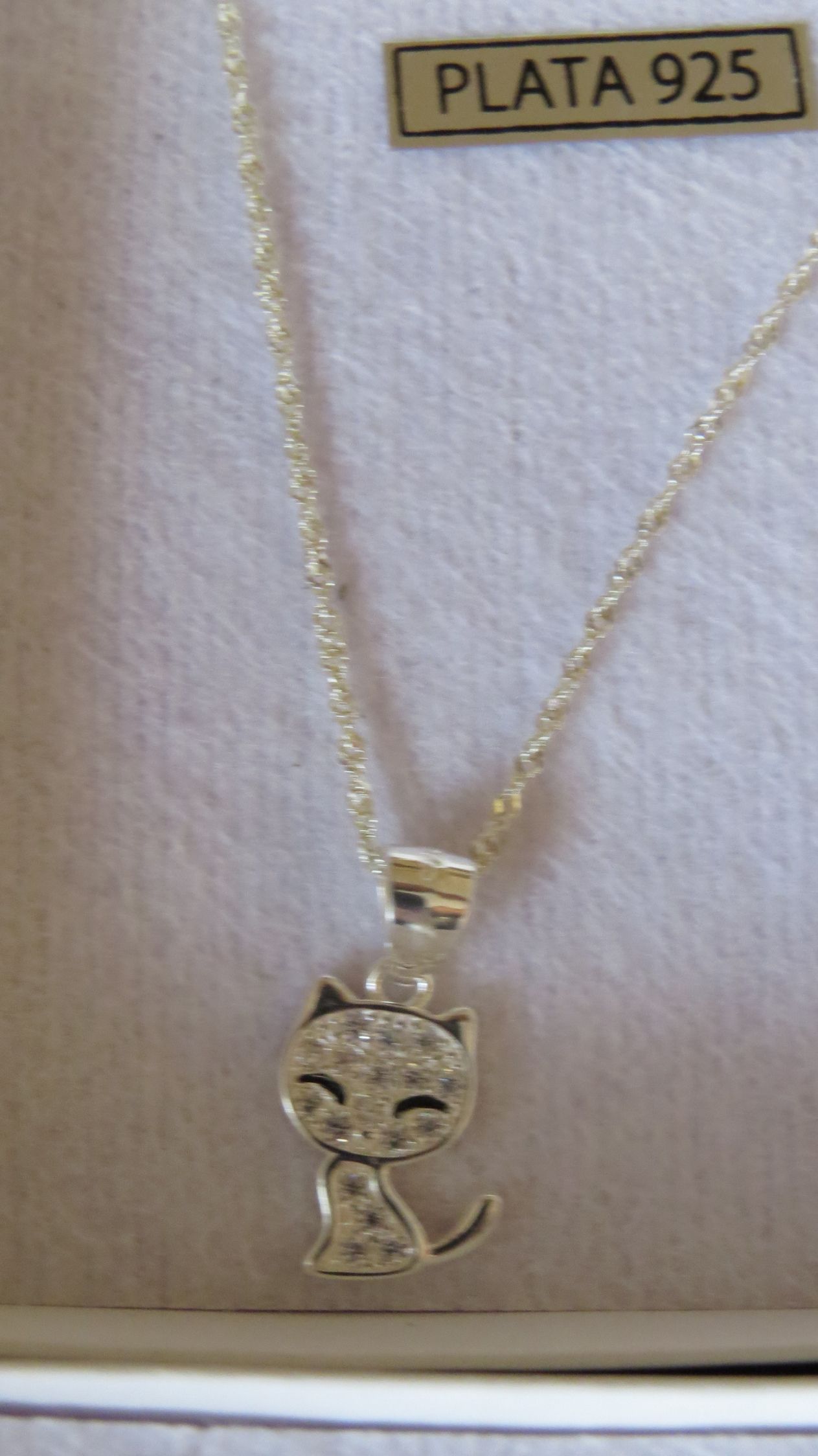 Dije Gatito Plata 925