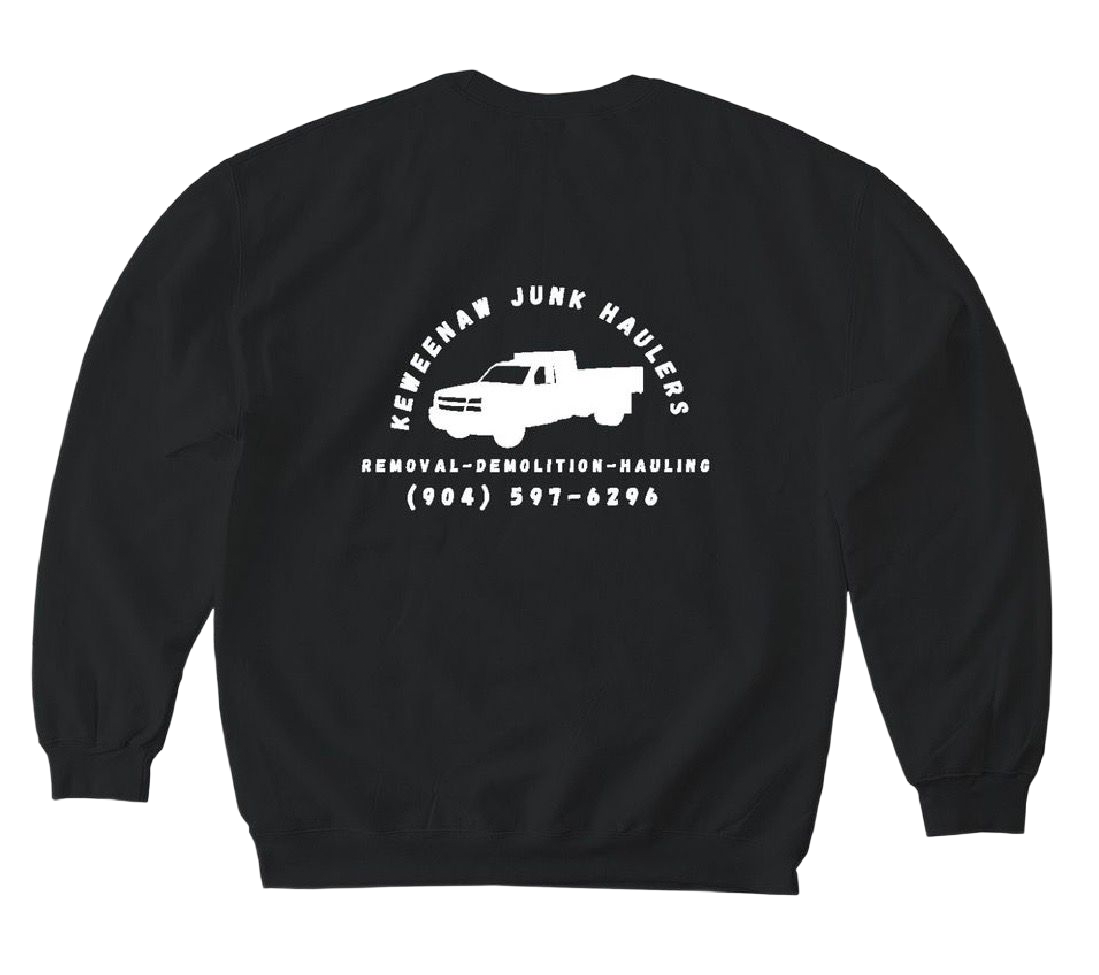 Black sweatshirt with 