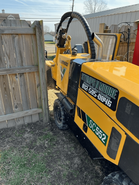 Excavator in Residential 02 — Scottsburg, IN — Stumps N Moore